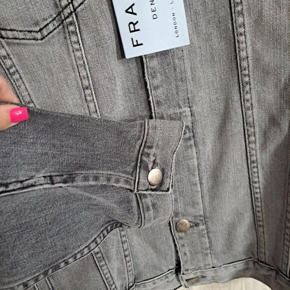 Frame L'Homme  Denim Jean  Jacket in Grayson sold out online NWT GIFTABLE - Picture 5 of 9